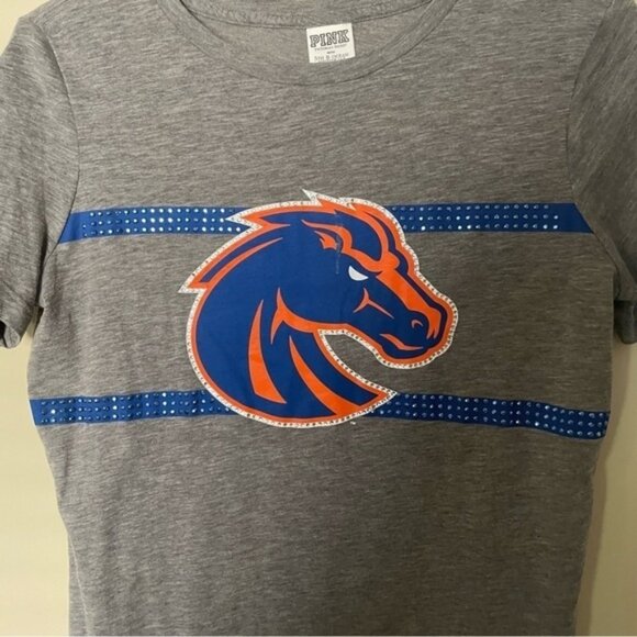 Victoria’s Secret PINK Boise State Football Game Day Short Sleeve Tee - Picture 2 of 5